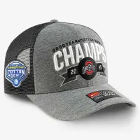 Ohio State Buckeyes 2025 College Football Playoff бавовняніBowl National Championship Bound Locker Room чоловічі Nike Dri-FIT College Trucker Adjustable Hat колір сірий