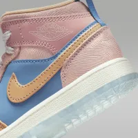 Nike Jordan 1 Mid Sneaker School Little детские Кроссовки синий