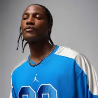 Nike Jordan Brooklyn мужские Collegiate Hockey Jersey синий