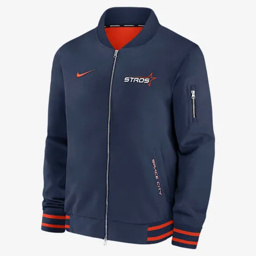 Houston Astros Authentic Collection City Connect чоловічі Nike MLB Full-Zip Bomber Куртка блакитний