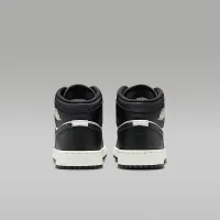 Nike Air Jordan 1 Mid Big детские Кроссовки цвет черный