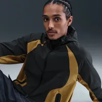 Nike Tech чоловічі Dri-FIT Woven Color-Block Windrunner оверсайз Куртка колір сірий