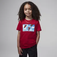 Nike Jordan Little дитячі In Flight футболка колір червоний
