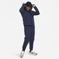 Nike Sportswear Tech Fleece Big детские (для мальчиков) Full-Zip Толстовка с капюшоном (Extended Size) синий