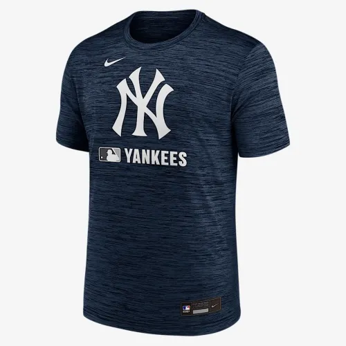 New York Yankees Authentic Collection Velocity чоловічі Nike Dri-FIT MLB футболка блакитний