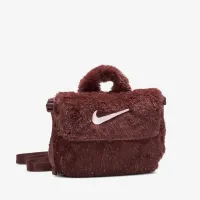 Nike Big детские Faux Fur Crossbody сумка (1L) цвет коричневый