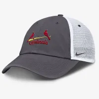 St. Louis Cardinals Wordmark Club мужские Nike MLB Trucker Adjustable Hat цвет серый