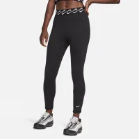 Nike Sportswear Classic Swoosh жіноча З високою талією 7/8 лосіни колір чорний