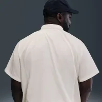 Nike SB Dri-FIT Woven Short-Sleeve Bowler Shirt колір білий