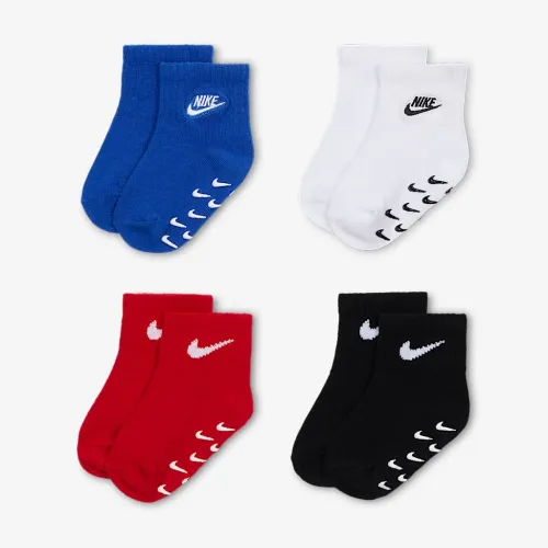Nike Baby (3-6M) Logo Gripper носки (4 пары) синий