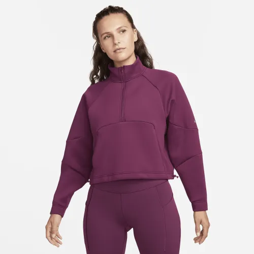 Nike Dri-FIT Prima жіноча 1/2-Zip тренувальні Top колір червоний