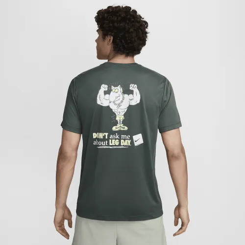 Nike чоловічі Dri-FIT Fitness футболка колір зелений