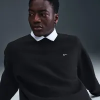 Nike Solo Swoosh мужские Fleece Crew цвет черный