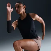 Nike Tempo жіноча Dri-FIT Running Tank Top колір чорний
