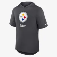 Pittsburgh Steelers чоловічі Nike Dri-FIT NFL Hooded футболка колір сірий