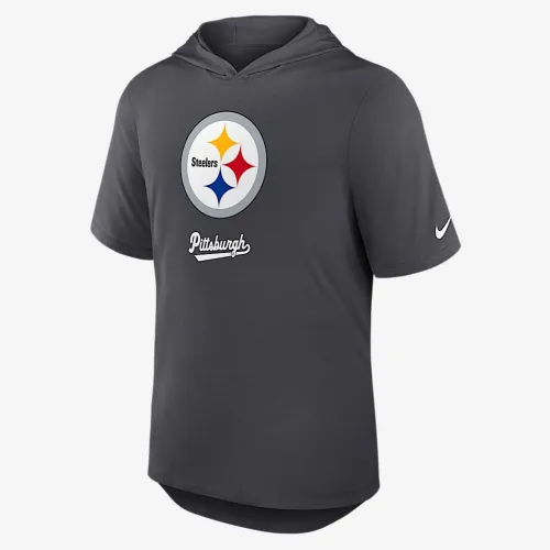 Pittsburgh Steelers чоловічі Nike Dri-FIT NFL Hooded футболка колір сірий