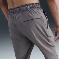 Nike Unlimited мужские Dri-FIT Zippeцвет красный Cuff Versatile Pants цвет серый