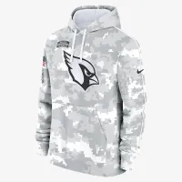 Arizona Cardinals Salute to Service Primary Edge Club чоловічі Nike NFL Pullover Толстовка з капюшоном колір білий