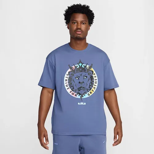 Nike LeBron мужские Max90 баскетбольные футболка синий