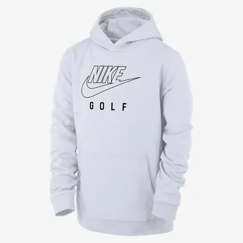 Nike Swoosh Club Fleece Big детские для гольфа Pullover Толстовка с капюшоном цвет белый