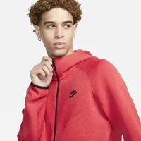 Nike Sportswear Tech Fleece Windrunner чоловічі Full-Zip Толстовка з капюшоном колір червоний