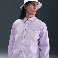 Nike Life мужские Oxford Shirt цвет фиолетовый