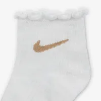 Nike Little дитячі Lettuce Welt Ankle шкарпетки (6 пар) колір білий