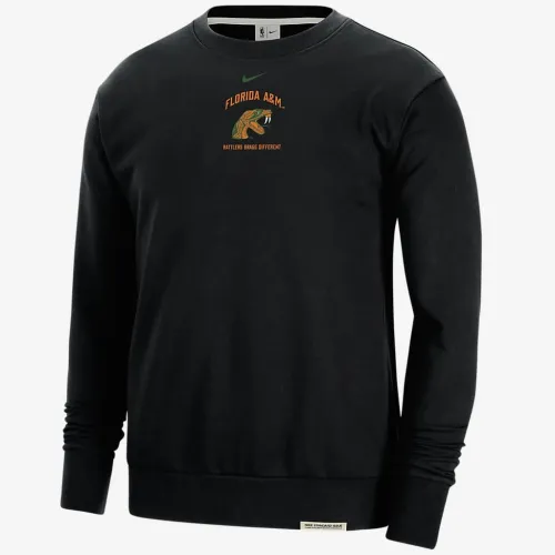 FAMU Standard Issue чоловічі Nike College Fleece Crew-Neck світшот колір чорний