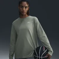 Nike жіноча Long-Sleeve Graphic баскетбольні футболка колір зелений