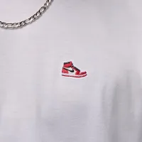 Nike Jordan Brand мужские Sneaker Patch футболка цвет белый