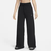 Nike Sportswear Phoenix Plush женская С высокой Талией Wide-Leg Cozy Fleece Pants цвет черный