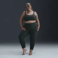 Nike Zenvy жіноча Gentle-Support З високою талією 7/8 лосіни (великі розміри) колір зелений