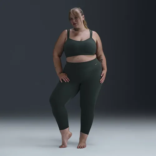 Nike Zenvy жіноча Gentle-Support З високою талією 7/8 лосіни (великі розміри) колір зелений