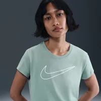 Nike Sportswear женская Short-Sleeve Graphic футболка цвет зеленый