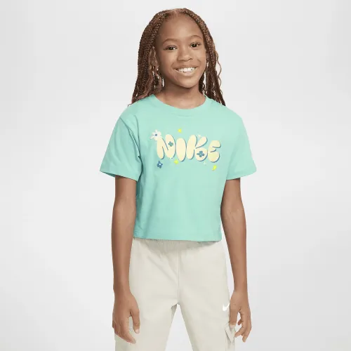 Nike Little детские Izzy Graphic футболка цвет зеленый
