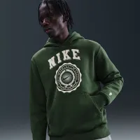 Nike Club мужские Pull-Over Fleece Толстовка с капюшоном цвет зеленый