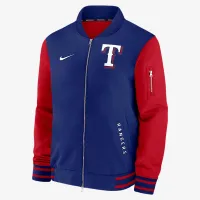 Texas Rangers Authentic Collection Dugout мужские Nike MLB Full-Zip Bomber Куртка синий