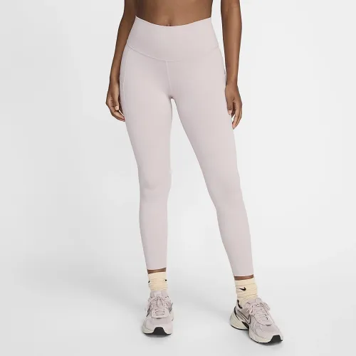 Nike One женская С высокой Талией 7/8 лосины с карманамицвет фиолетовый