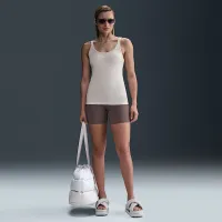 Nike Sportswear Chill Knit женская Tank Top цвет коричневый