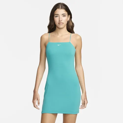 Nike Sportswear Chill Knit жіноча Tight Mini-Rib Cami Костюм колір зелений