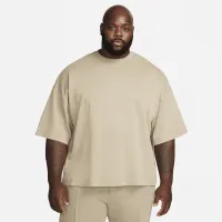 Nike Sportswear Tech Fleece Reimagined мужские оверсайз Short-Sleeve свитшот цвет коричневый