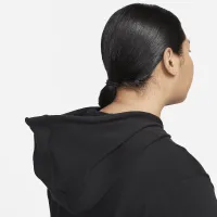 Nike Dri-FIT One жіноча Full-Zip French Terry Толстовка з капюшоном (великі розміри) колір чорний