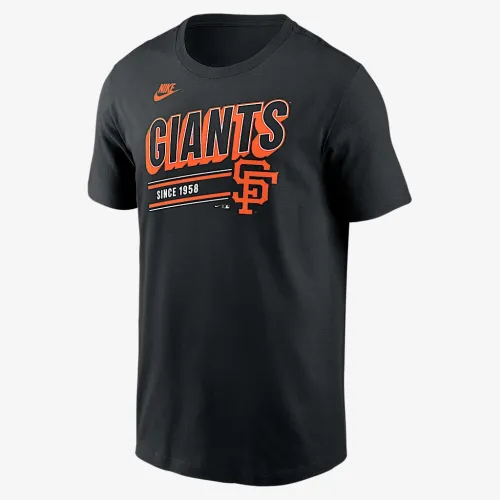 San Francisco Giants Cooperstown Retro мужские Nike MLB футболка цвет черный