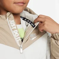 Nike Little детские Hooded Chevron Puffer Куртка цвет коричневый