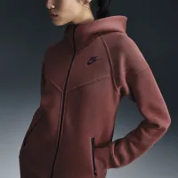 Nike Sportswear Tech Fleece Windrunner женская Full-Zip Толстовка с капюшоном цвет коричневый