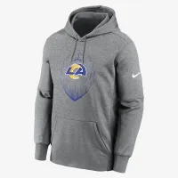 Los Angeles Rams Icon Men’s Nike Therma NFL Pullover Толстовка з капюшоном колір сірий