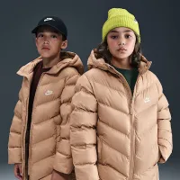 Nike Sportswear All Day Play Big детские Therma-FIT Loose-Fit Puffer Куртка цвет коричневый