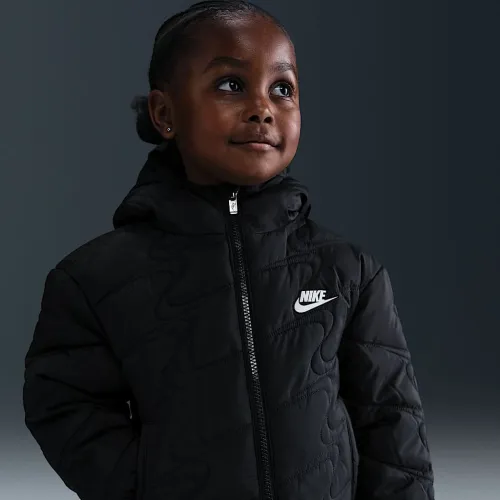 Nike Toddler Swoosh Quilted Puffer Куртка цвет черный