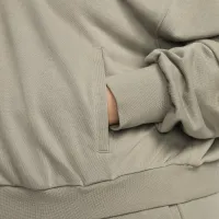 Nike Sportswear Chill Terry женская Loose Full-Zip French Terry Толстовка с капюшоном (большие размеры) цвет зеленый