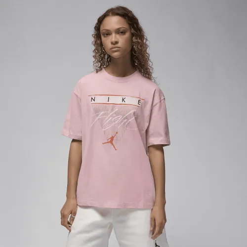Nike Jordan Flight Heritage женская Graphic футболка Pink